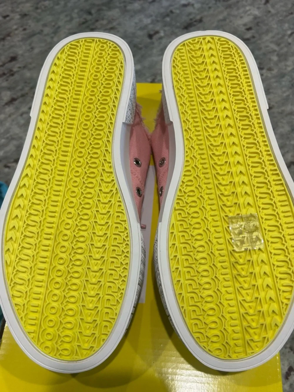 Marc Jacobs Pink Canvas Sneaker Mules - Picture 8 of 12